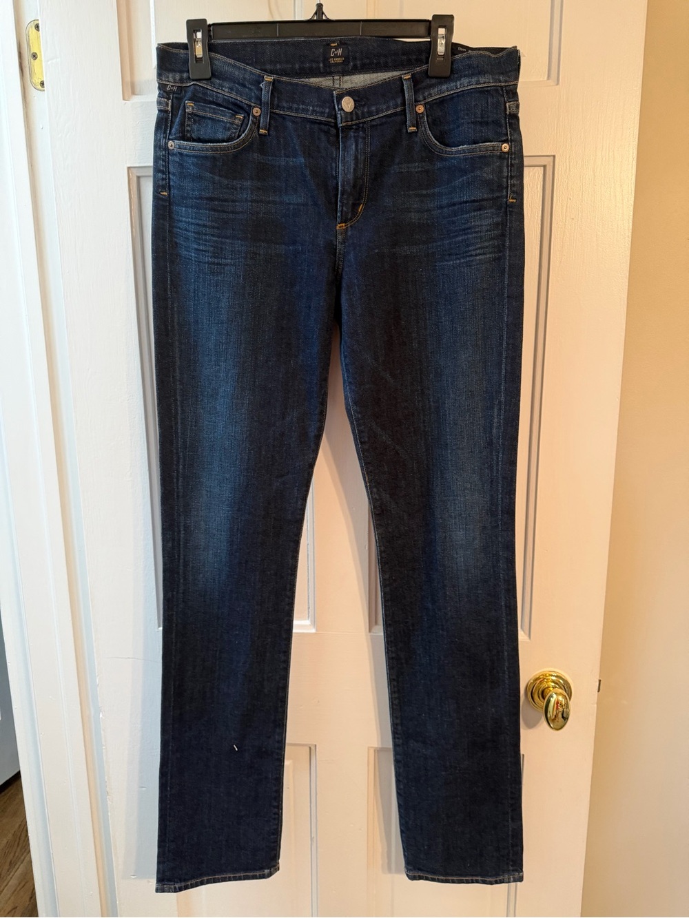 NWT Citizens of Humanity Dark Wash Straight Leg Jeans Tall Girl Friendly Size 31